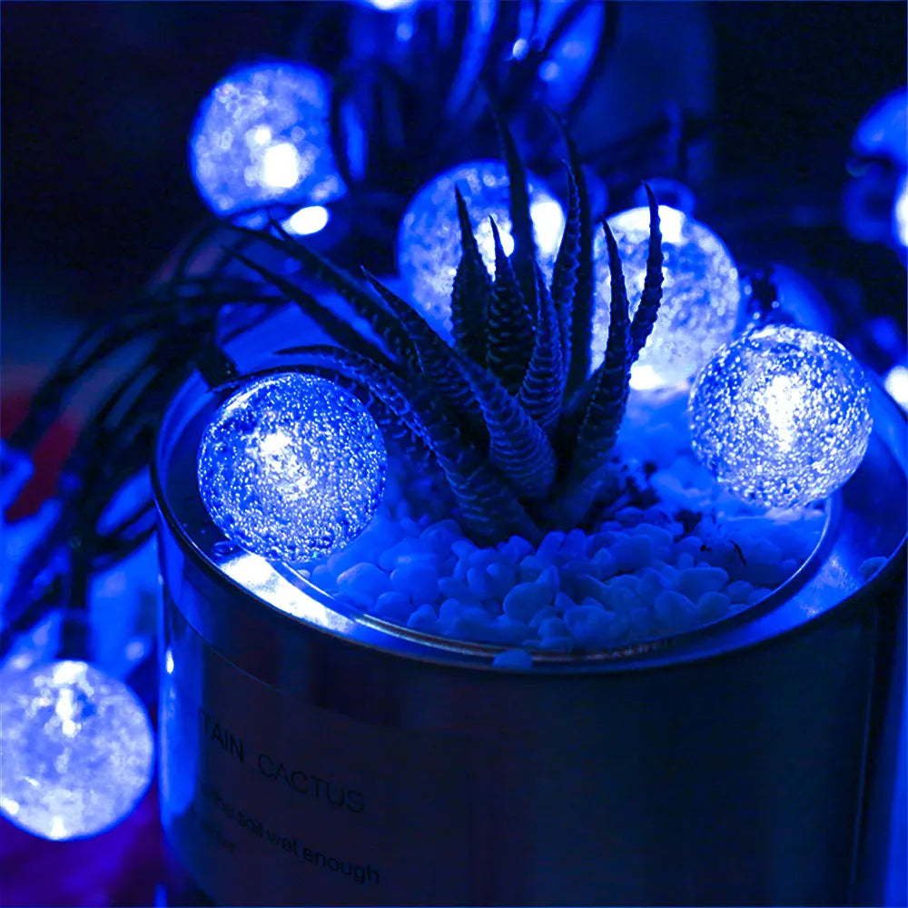 LED String Light Solar Fairy Lights 5m 20LED Warm Light Waterproof Outdoor Garden