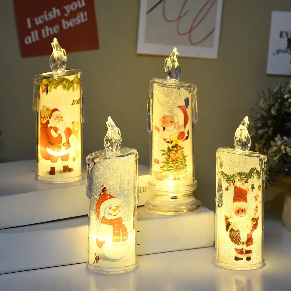 Electronic Candle Christmas Decoration Xmas Gift