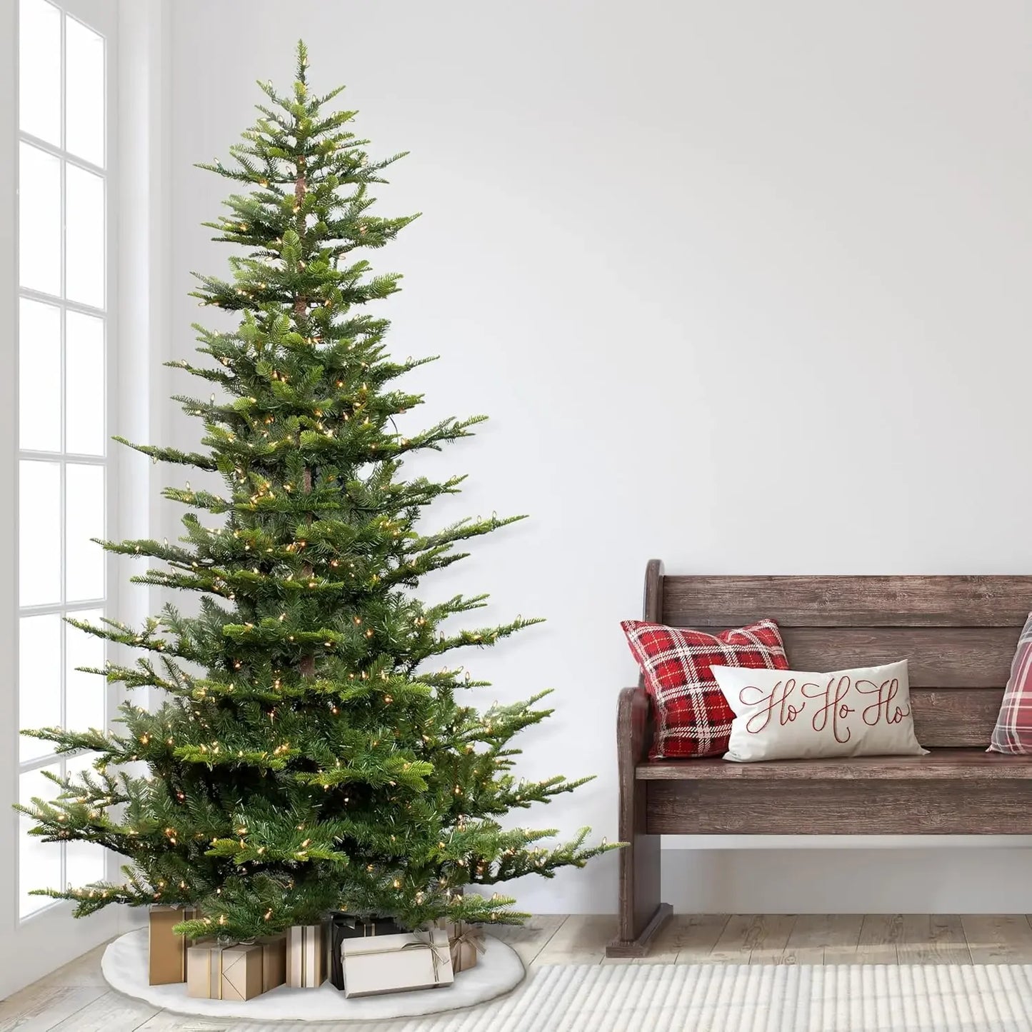 7.5 Foot Pre-Lit Aspen Fir Artificial Christmas Tree with 700 UL