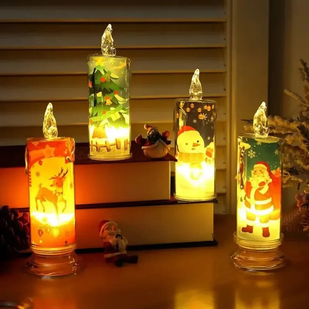 Electronic Candle Christmas Decoration Xmas Gift