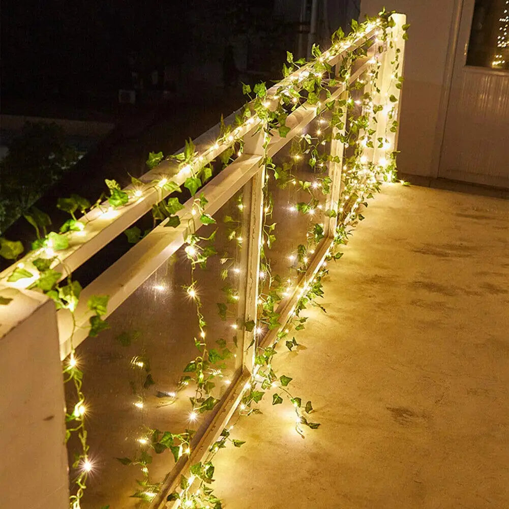 Fairy Lights Solar Lights Maple Leaf Waterproof Outdoor Garland 10M/5M/2M Solar Lamp