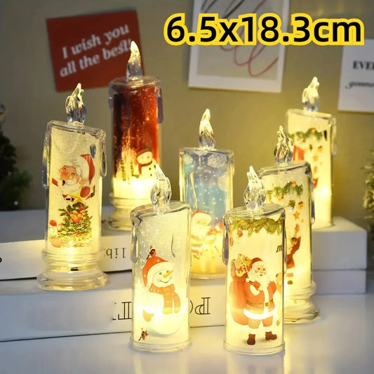 Electronic Candle Christmas Decoration Xmas Gift